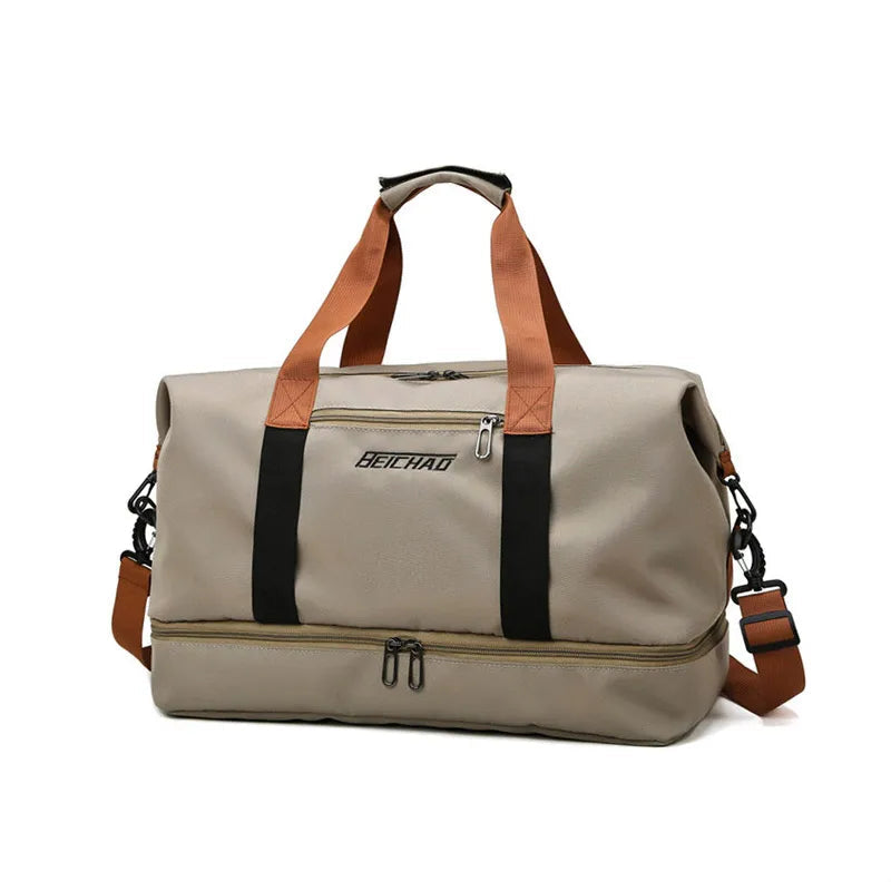 Travel Bag Luggage Handbag Waterproof Weekender Bags Dry/Wet Separation, Gym & Travel