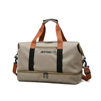 Travel Bag Luggage Handbag Waterproof Weekender Bags Dry/Wet Separation, Gym & Travel